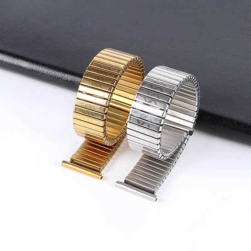 Stainless Steel Metal Elastic Watch Strap 12mm 14mm 16mm 18mm 20mm Adjustable Wristband for Men and Women Universal Replacement Bracelet W250811