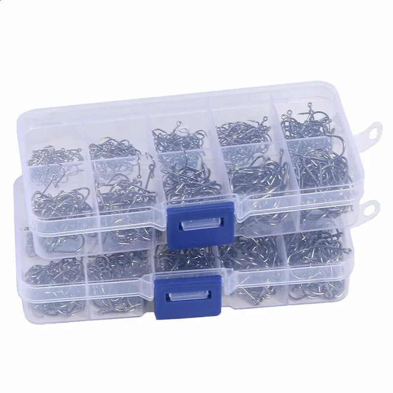 Fishing Hooks Carbon Steel Strong Sharp Silver Circle Fishhook 312 Jig Barbed Pesca Portable Lure Bait Tackle 501600PcsBox 250807