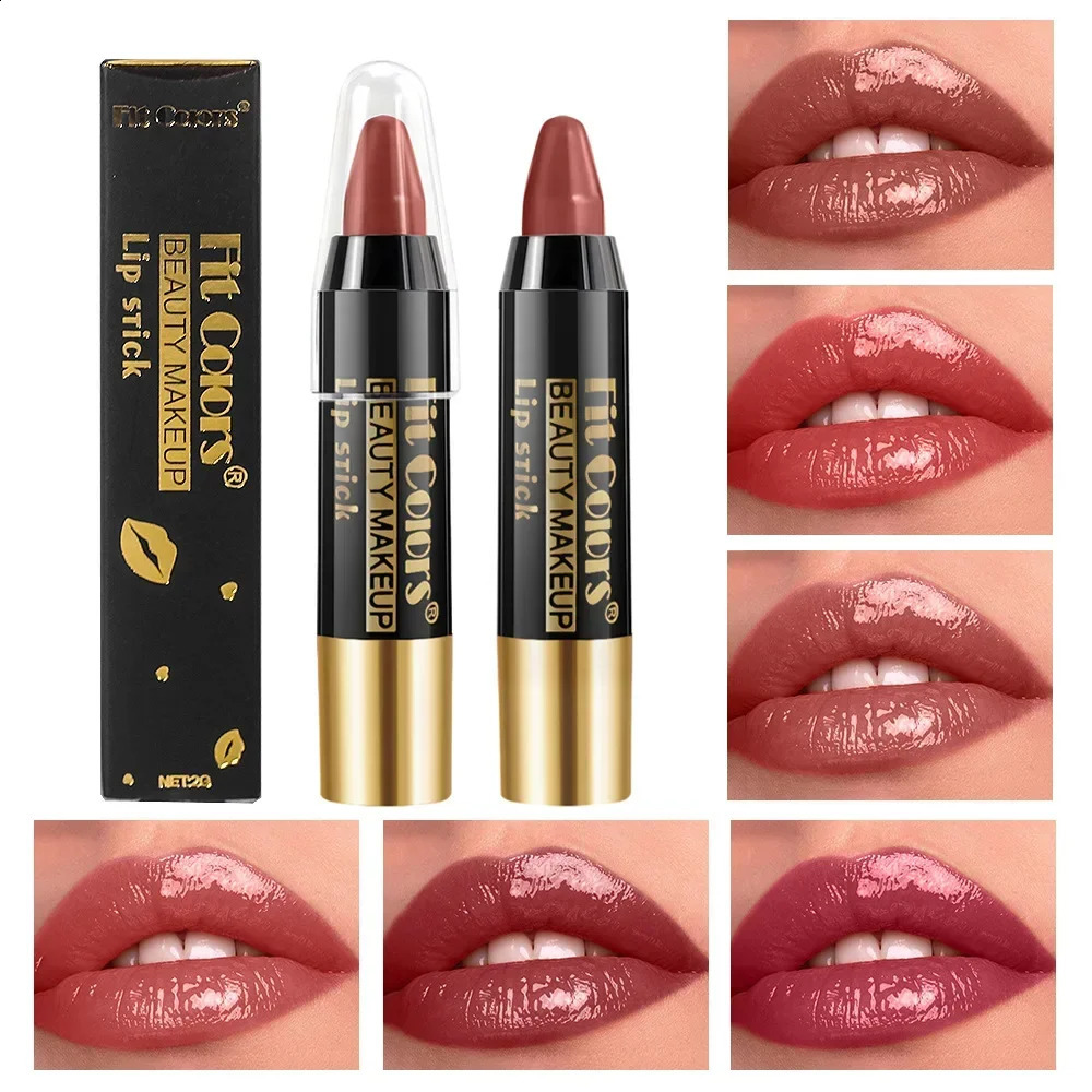 Crayon Lip Gloss Stick Velvet Long Lasting Non Stick Cup Lip Balm Waterproof Jelly Tint Lipstick Liner Pen Makeup 250809