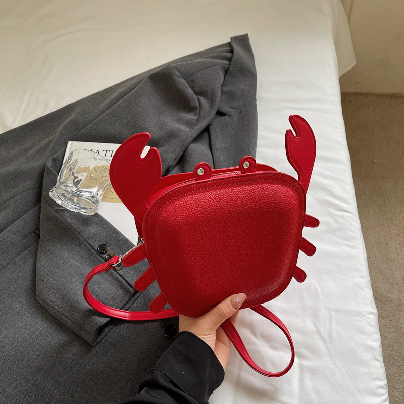 2025 New Crab Creative Funny Cute Shoulder Fashion Trend Niche Women's Crossbody Phone Bag ddmymoon