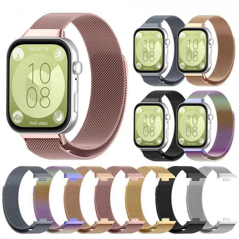 Magnetic Sport Loop Strap For Huawei Watch Fit 3 Smart Band Stainless Steel Strap For Huawei Fit 3 Watchband Accessories W250811