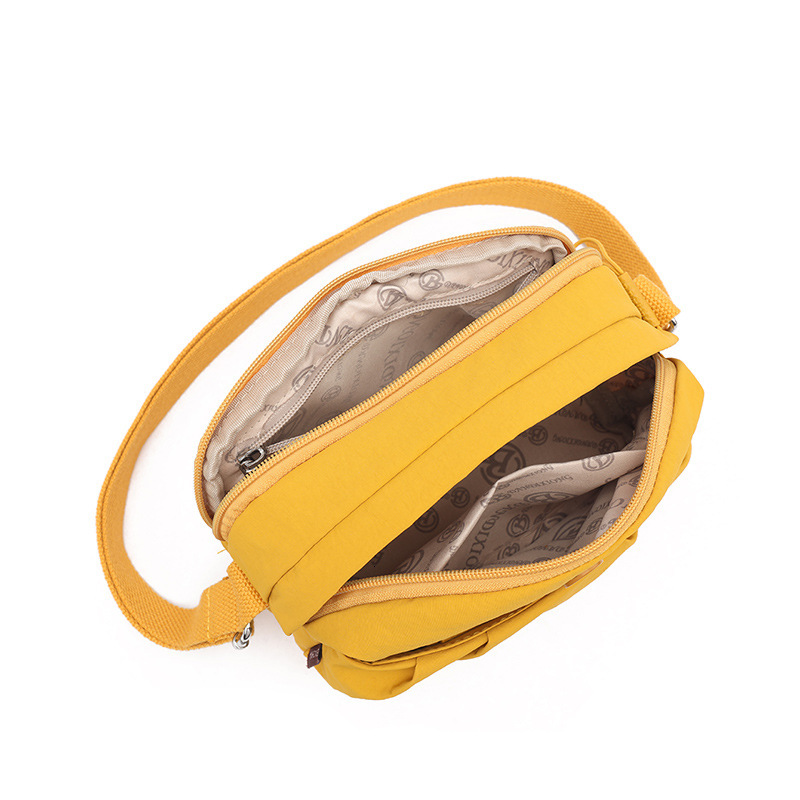 Lightweight Water-Resistant Nylon Casual Crossbody for Women 2025 New Simple Double-Layer Large Capacity Shoulder Bag ddmymoon