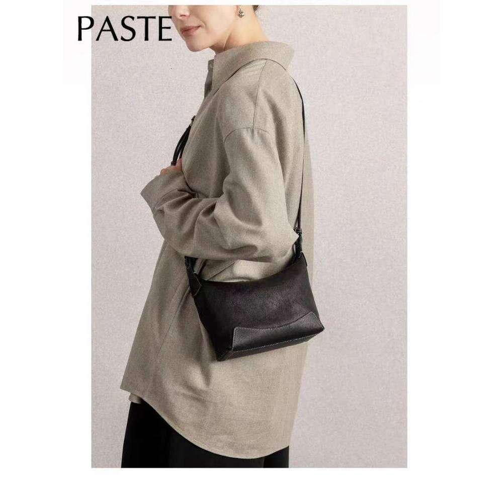2025 Rare Leisure Lavender Commuter Tote Light Weight Full Grain Cow Leather Women Handbag Small Daily-use Purse