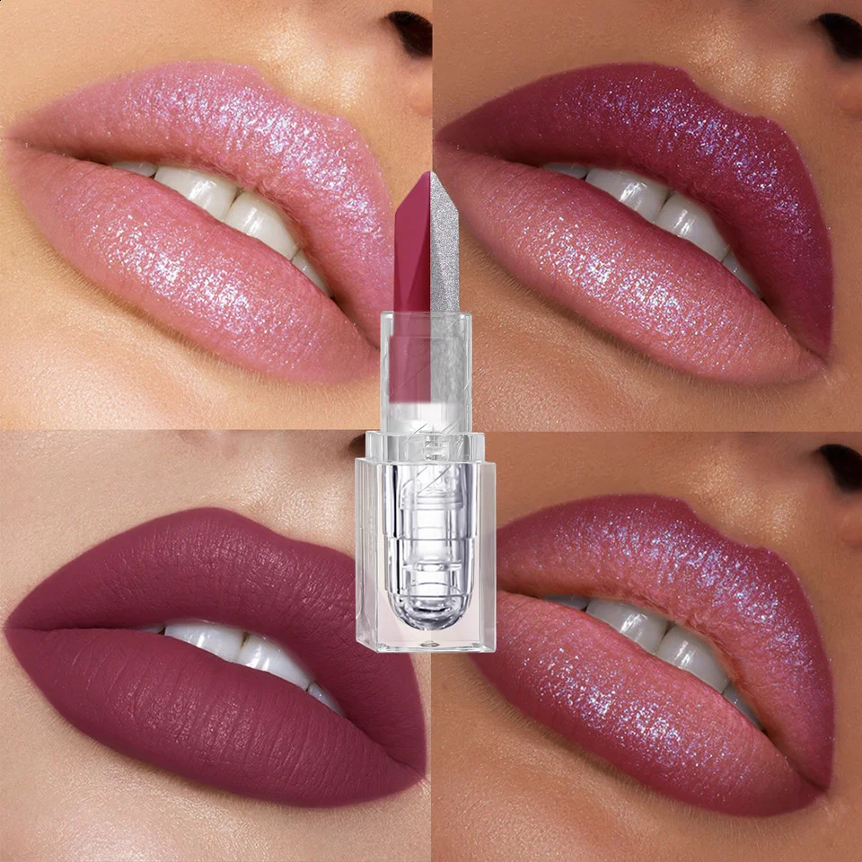 Chocolate gradient lipstick is durable waterproof and not easy to stick. The cup appears white lipstick for Valentines Day 250809