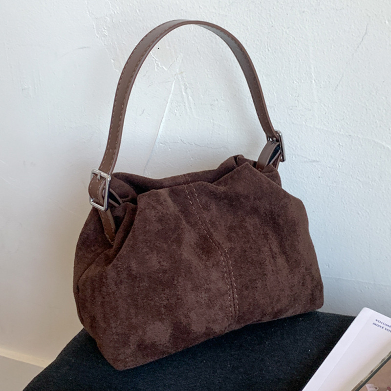 Suede Bucket Niche Crossbody for Women 2025 New Fashionable Handbag Shoulder Bag ddmymoon