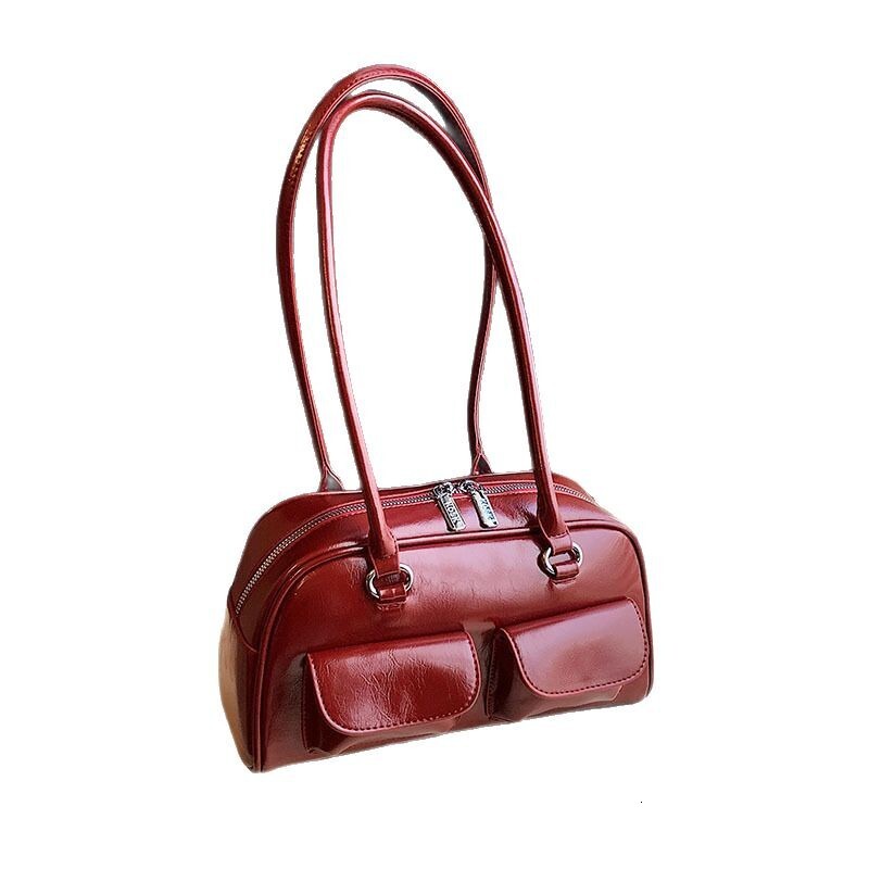 Niche Bowling Underarm for Women New Korean Fashion Large Capacity Commuter Shoulder Bag ddmymoon