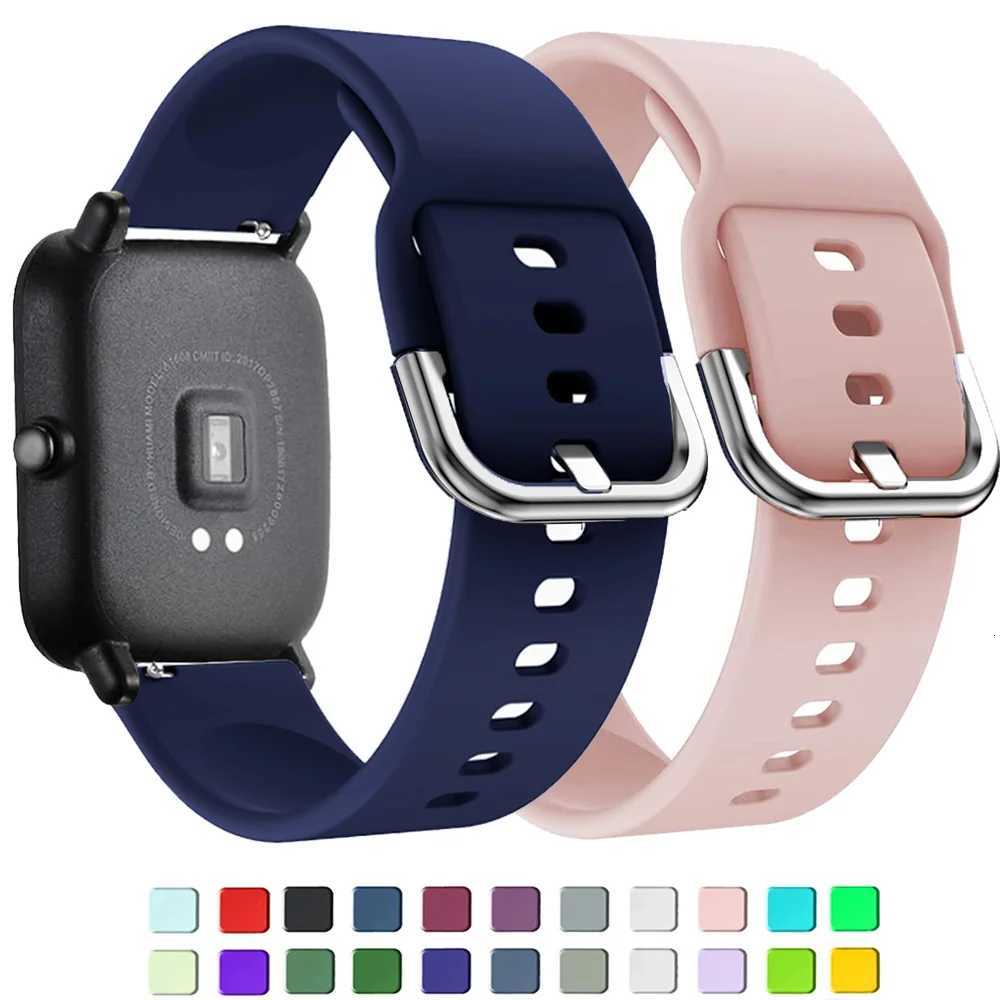 Silicone Watch Band for Amazfit GTS 4/3/2e Mini/GTR 4/3/Pro/2/2e/Stratos 3/2 Sport Bracelet Amazfit Bip-U-S-Lite 20mm/22mm Strap W250811