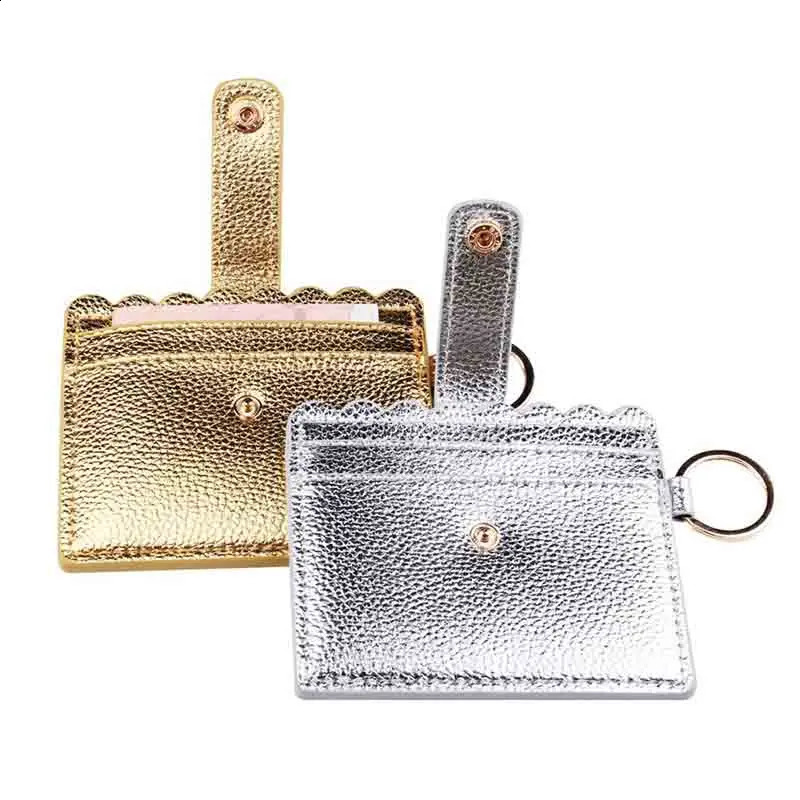 Arrival High Quanlity Simple Bright PU Leather Casual Card Holders Women PU Zipper Change Purse Mini Key Card Bag Gift 250809