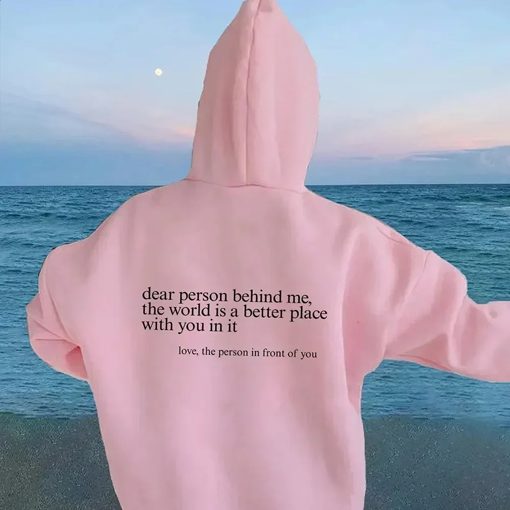 Deer Person Behind Me Slogan Hoodie Women_Men Aesthetic Graphic Funny Hoodies Unisex Autumn Winter Harajuku Pullovers Sweatshirt 250729