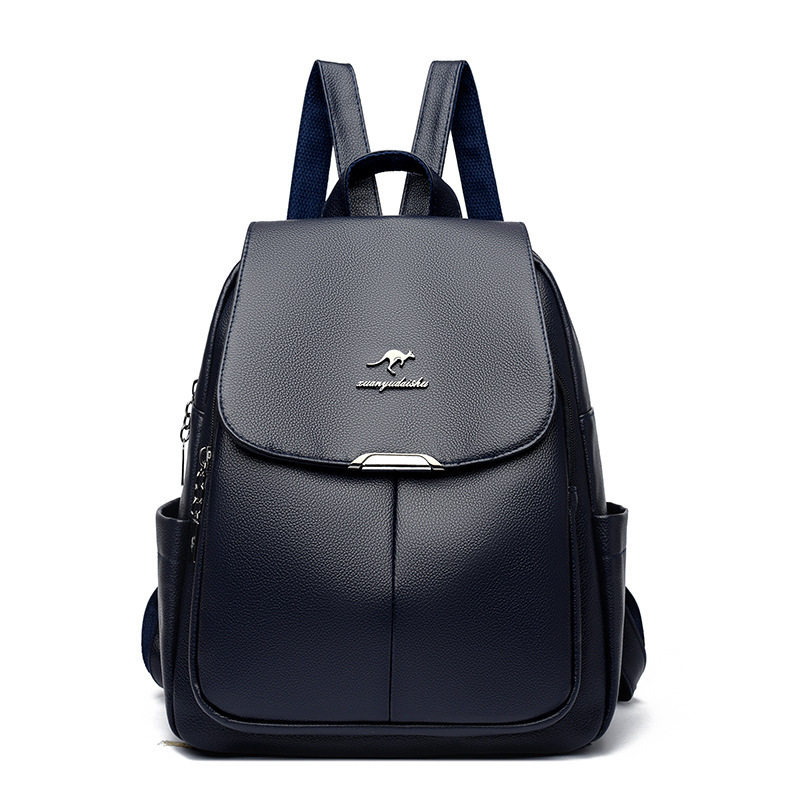 Soft Leather Women's New Korean Version Large Capacity Ladies Backpack fashion Commuter Travel Schoolbag ddmymoon