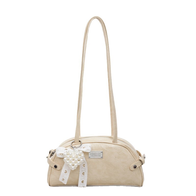 Single Shoulder Design Niche Versatile Large Capacity Fashion Underarm 2025 New Commuter Handbag Bowling Bag ddmymoon