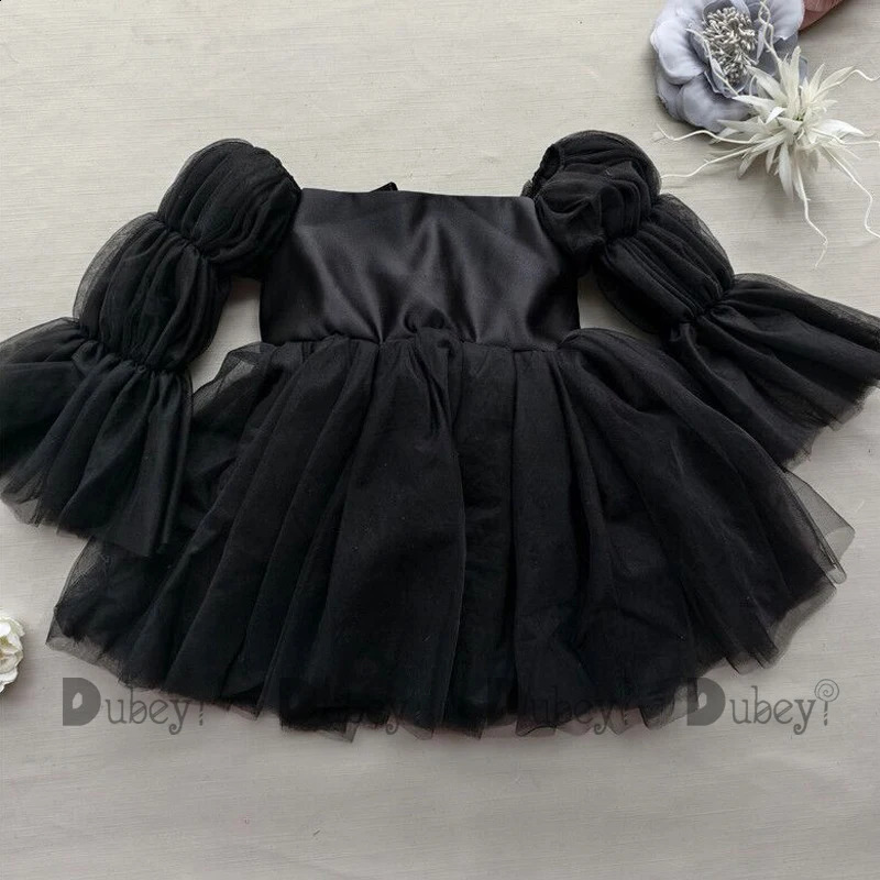 Born Baby Girls Party Dress Toddler Girl Tulle Wedding Birthday Baptism Ceremony Gown Elegant Princess Dress Clothes 250811