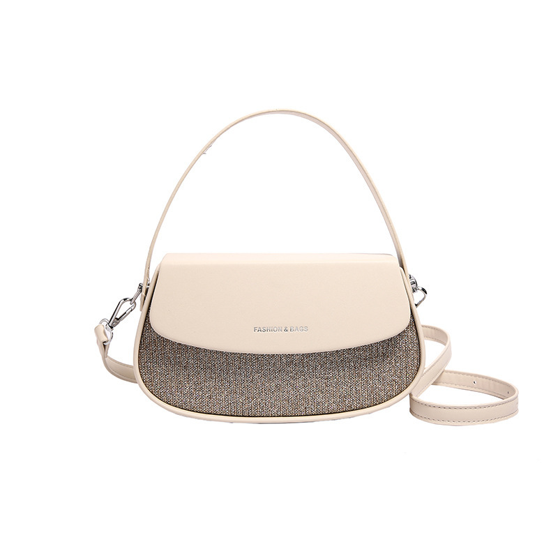 High-Quality Textured Underarm Niche Design Patchwork Rhinestone Handbag Versatile Stylish Single Shoulder Crossbody Bag for Women ddmymoon