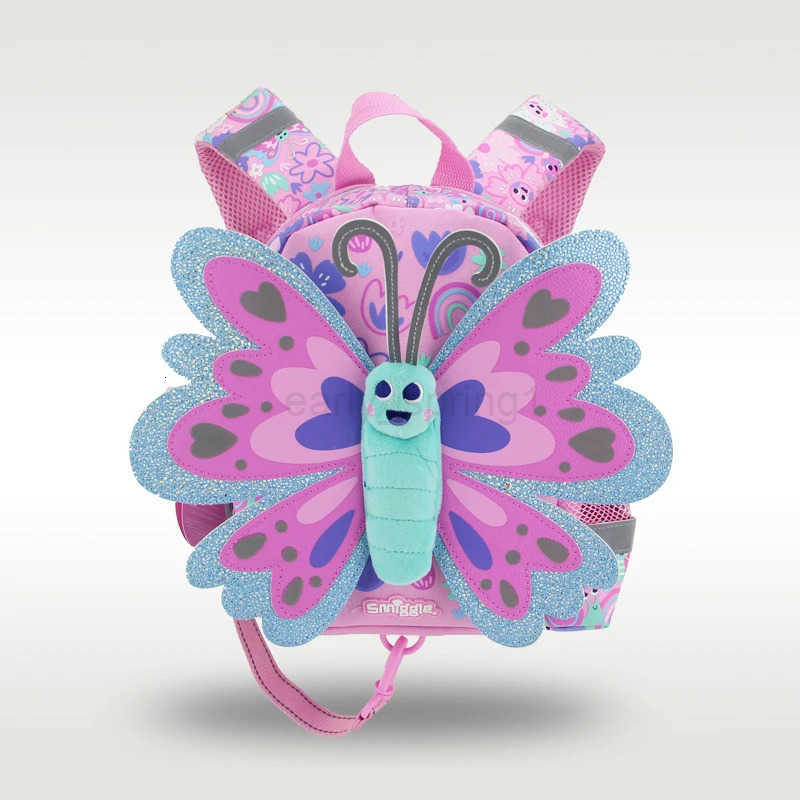 Schoolbag backpacks for kids kindergarten pink butterfly backpack Prevent getting lost small class boys T250811