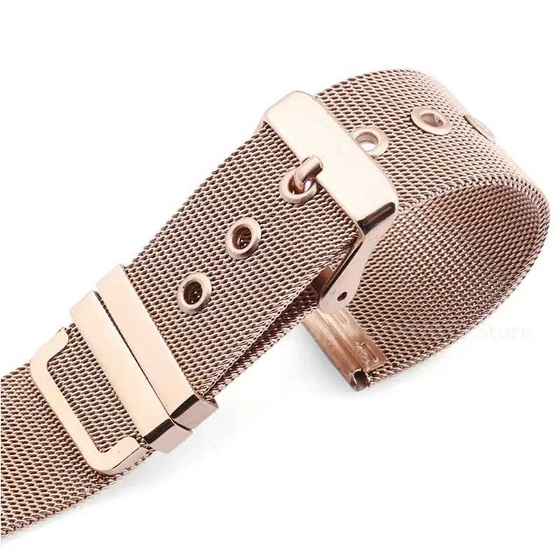 0.4mm Mesh Milanese Watch Band 18mm 20mm 22mm 24mm Stainless Steel Strap Pin Buckle Watchband for Omega for DW Metal Bracelet W250811