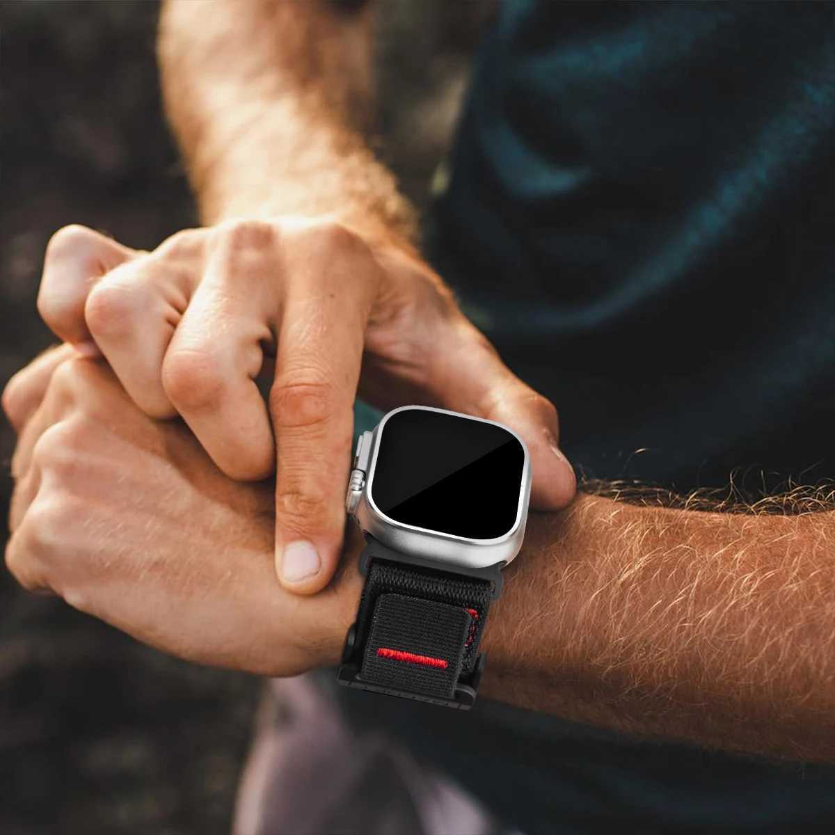 Band for Apple Watch Band 44mm 45mm 46mm Ultra 2 49mm 42mm 44 45mm Band Magnetic Buckle Nylon Band for iwatch Series7 8 9 se 456 W250811