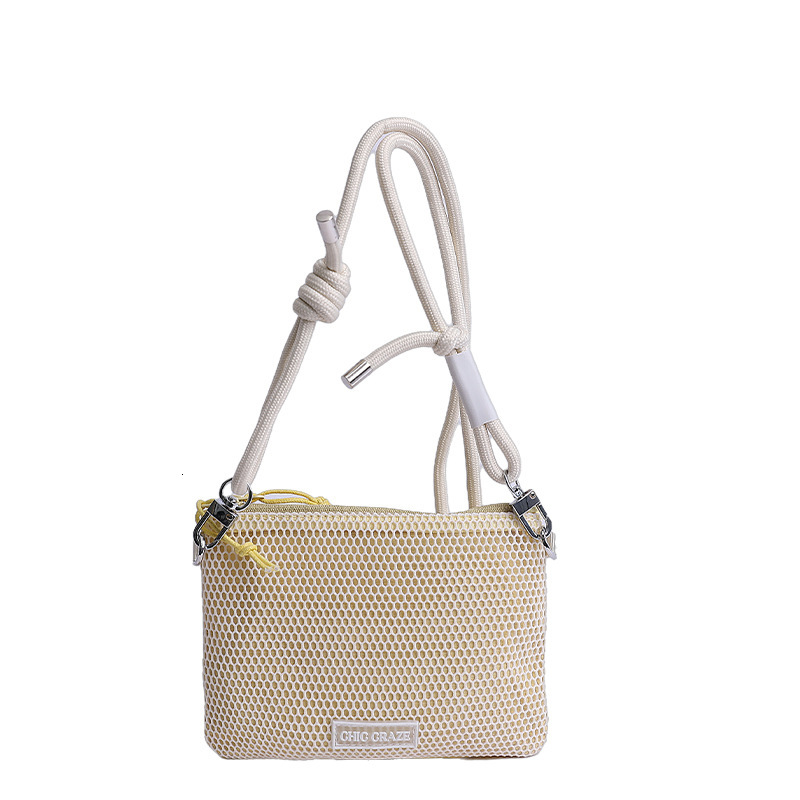 2025 New Simple Mesh Lightweight Women's Crossbody Korean and Japanese Style Casual Commuter Shoulder Bag ddmymoon