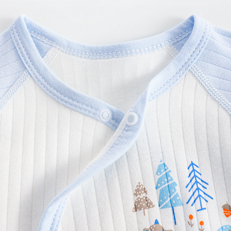 Unisex Baby's Comfortable Stretchy Seamless Body Suit for Year-Round Use Made of Soft Cotton