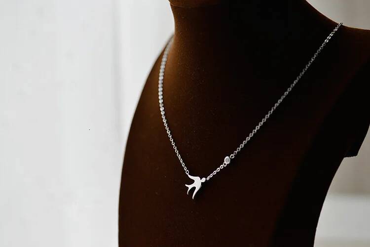 Sterling Sier swallow Necklaces & Pendants For Women High Quality Sterling-sier-jewelry