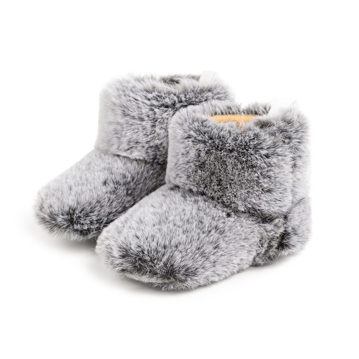 Baby Booties Newborn Infant Boy Girl Non-Slip Soft Sole Crib Shoes cutefeet Toddler Plush Fluff Winter Warm Prewalker Boots