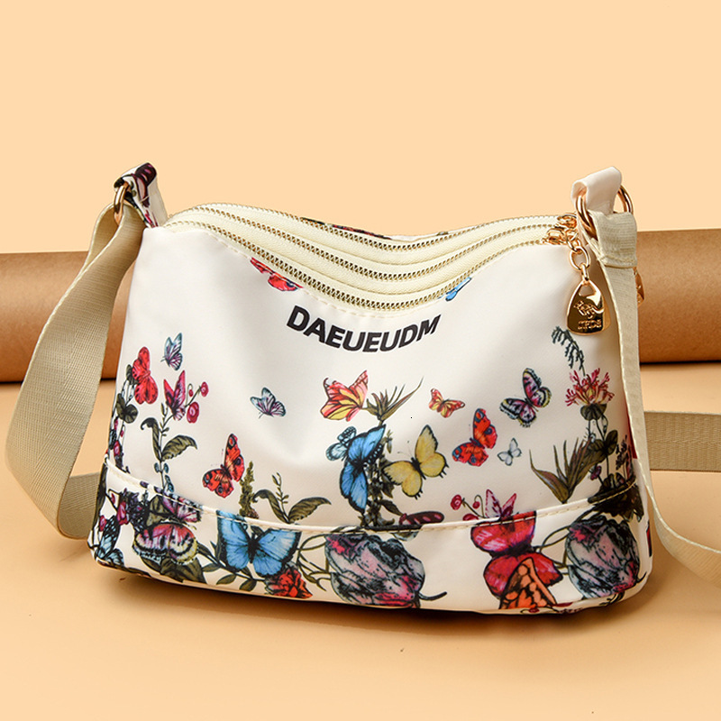 Fashion Trend Printed Women's Multi-Compartment Crossbody 2025 New Casual Waterproof Large Capacity Shoulder Bag ddmymoon