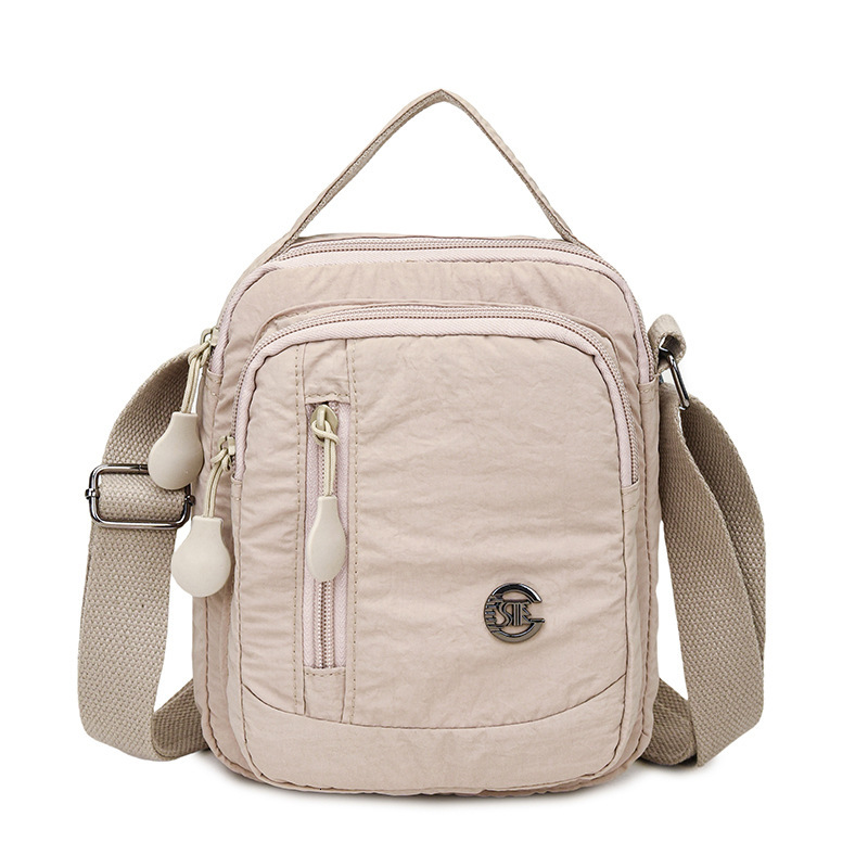 Lightweight waterproof nylon unisex outdoor casual multi-compartment large capacity shoulder crossbody bag ddmymoon