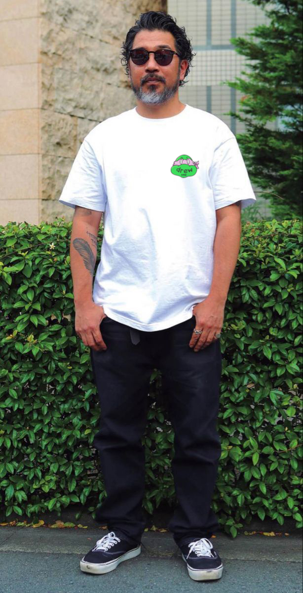 Drew House Designer luxury T shirt men's and women's T-Shirts green cartton print