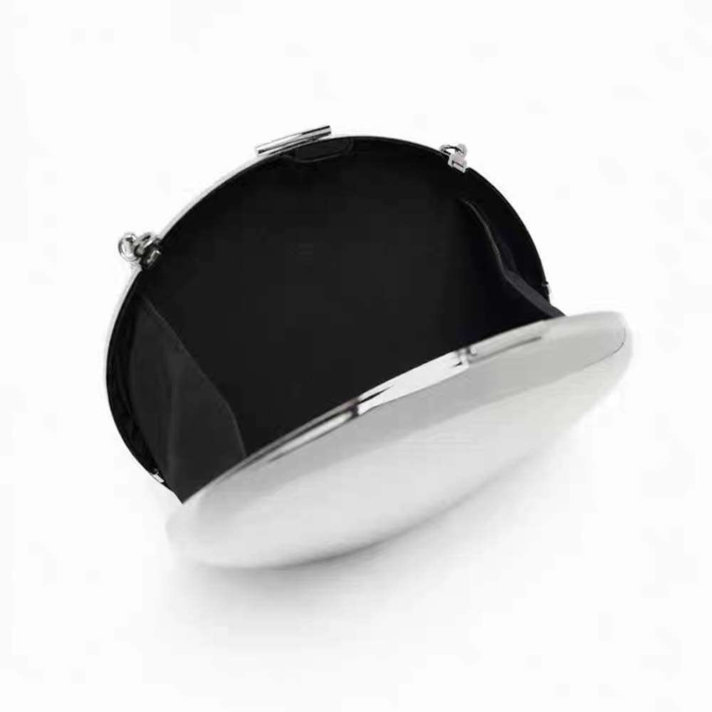 New Semi-Circular Iron Box Fashionable Personality Socialite Evening Bag