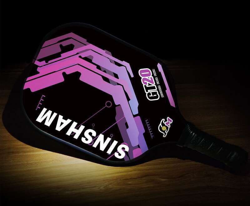 SINSHAM Graphite Carbon Fiber Pickleball Paddle Adults Professional Grade 11 Thick With Racket For Ages 9+