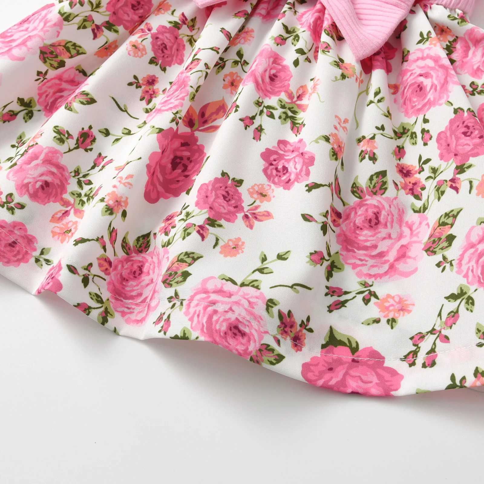 0-24 Months Toddler Dress New Resort Style Butterfly Sleeve Cute Floral Princess Formal Dresses with Hairband Clothes W250811