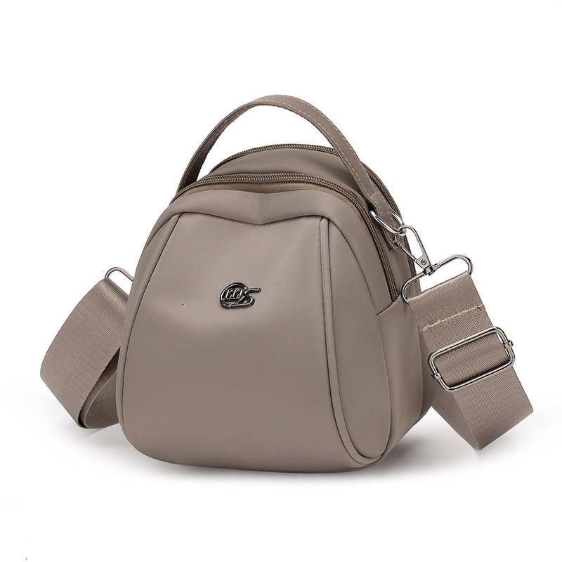 Casual Lightweight Nylon Women's New Simple Double Layer Large Capacity Shoulder Crossbody Shell Bag ddmymoon