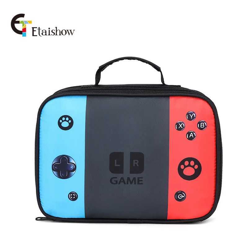 Back to School Game Console Pattern DIY School Bags for Primary and Secondary Students Lunch Bag Shoulder Bags Three Sets M250811