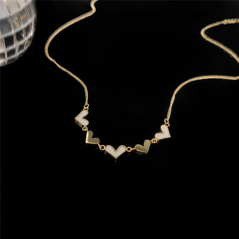 316L Stainless Steel New Fashion Upscale Jewelry Natural Shells Love Heart Charms Chain Choker Necklaces & Pendants For Women Wholesale Drop Ship