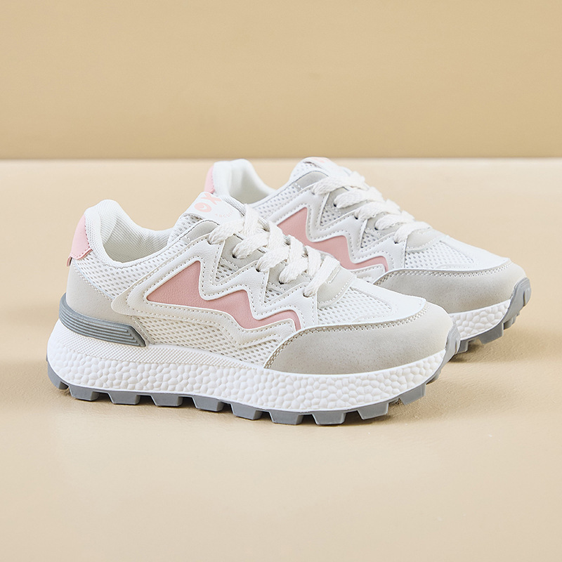 Free shipping design women's shoes versatile flat and durable sports shoes breathable and casual student anti-slip running shoes