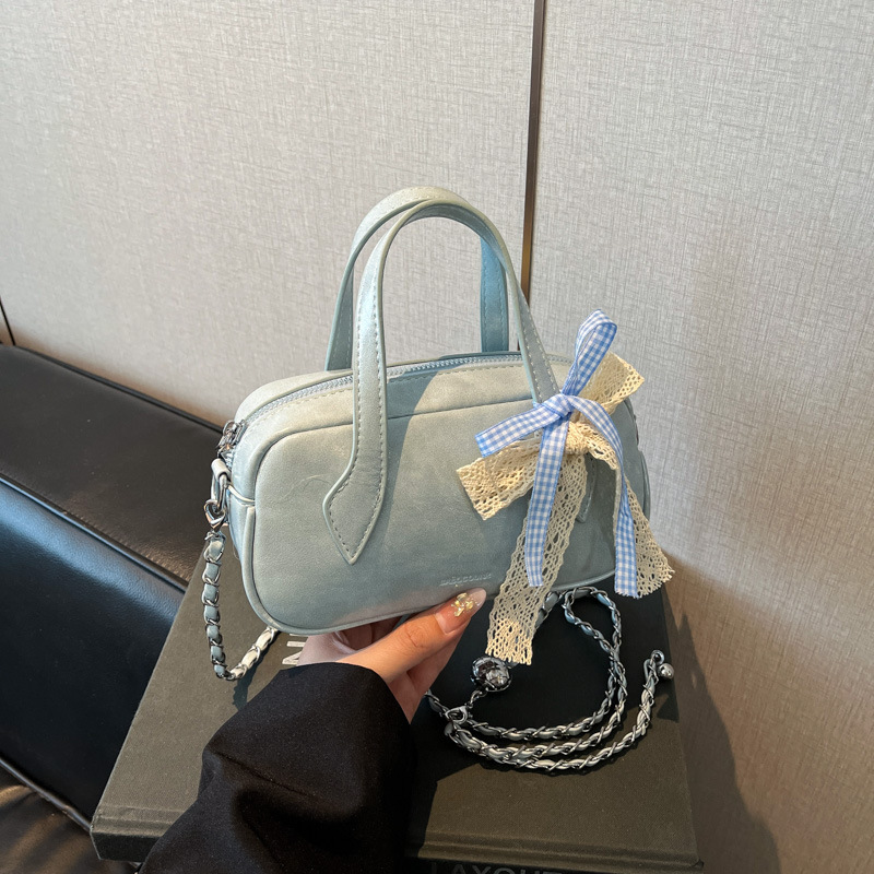 High-end for Women Spring/Summer 2025 New Fashion Crossbody Casual Handbag Boston Bowling Bag ddmymoon