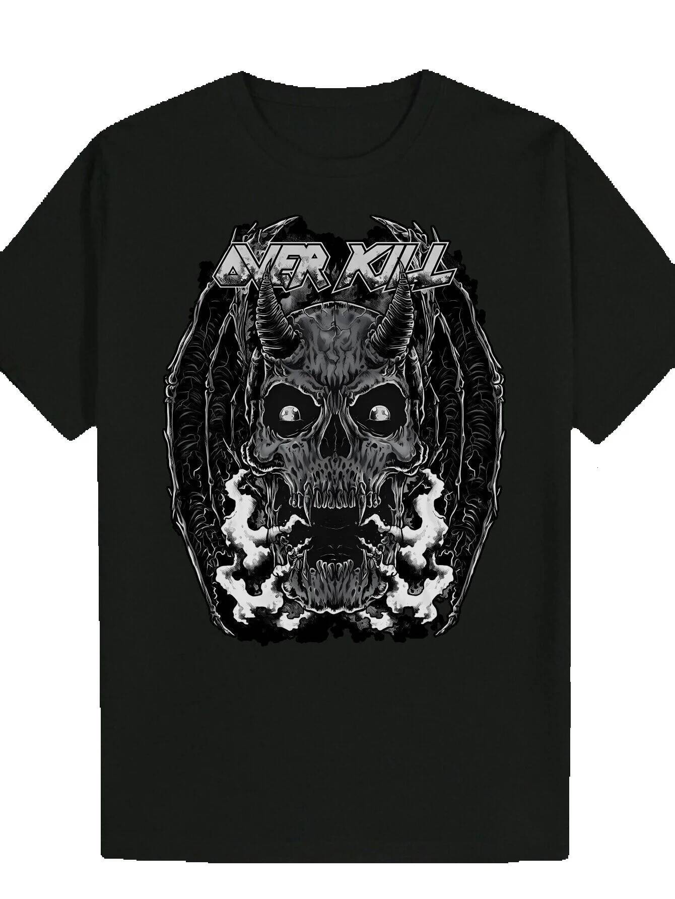 Men's Round Neck Polyester T-Shirt Pattern Print, Short Sleeve, Regular Fit, Men - Breathable and Comfortable, Suitable for Wear, Summer Casual W