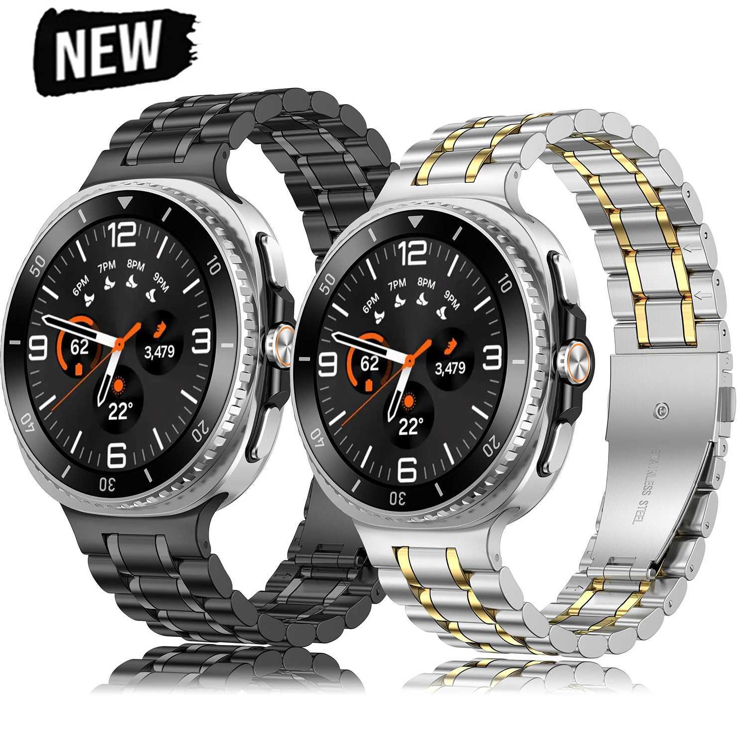 Metal Straps for Samsung Galaxy Watch 8/8 Classic 40mm 44mm 46mm Stainless Steel Wrist Link Bracelet Correa Galaxy Watch 8 Bands W250811
