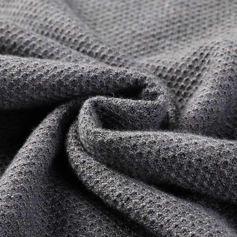 Mens sweater with worsted cashmere shoulder sleeves 16-pin high-quality autumn crew neck wool sweater 250806
