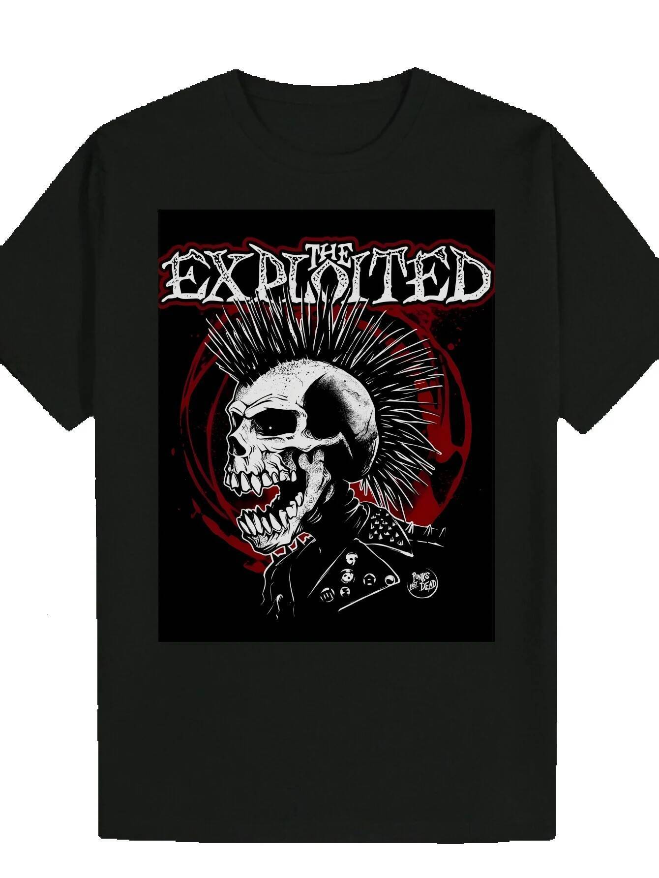 Men's Round Neck Polyester T-Shirt with Wavy Pattern Design - Bold "Existing" Print, Soft and Durable Fabric, Perfect for Casual Wear, 