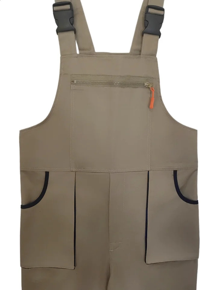 Work Overalls with Suspenders 8 Colors Sizes Adjustable Back Elastic MultiPocket n Workwear Bib Pants Jumpsuit 250729