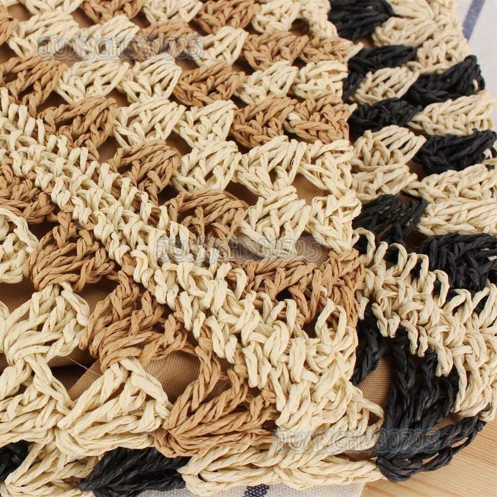 2023 Trendy New Large Capacity Woven Bag Versatile Fashion Paper Rope Bag Vacation Commuter Bag H250809