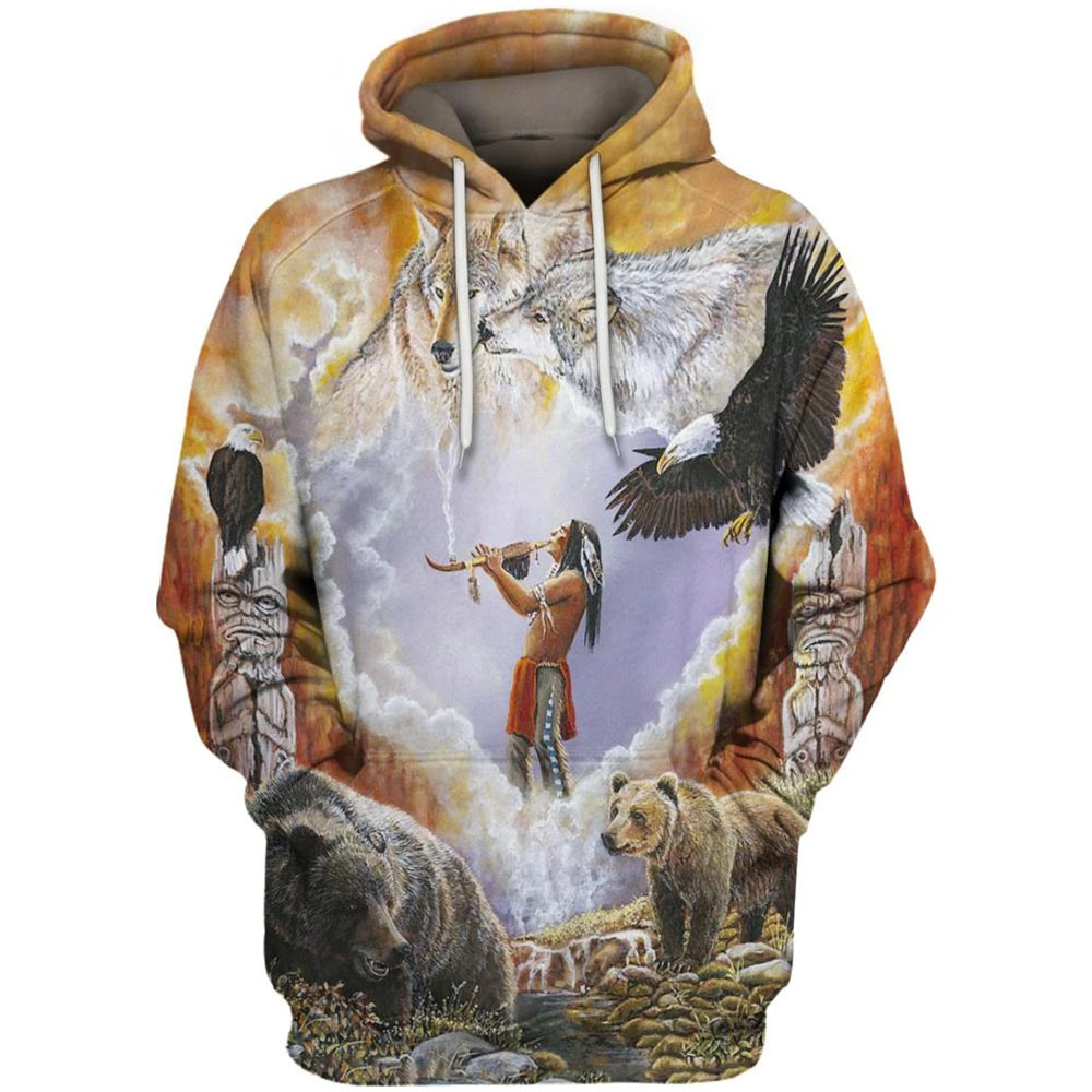 sweatshirt hoodie digital print autumn winter jacket for men