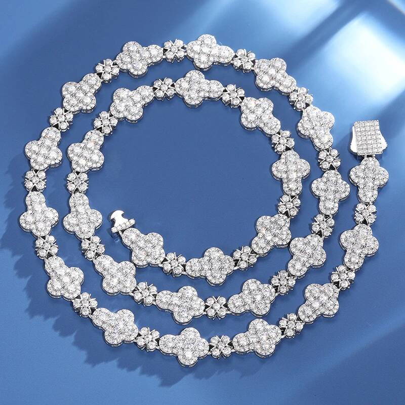 New Arrival Cross Tennis Chain Necklace 925 Sterling Silver For Man and Women Original Cubia Zircon Trendy Hip Hop Fine Jewelry