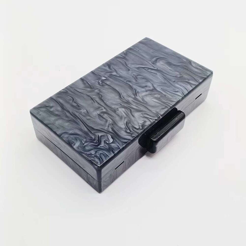 Women's Single Shoulder Crossbody Colorful Striped Patchwork Fashion Versatile Acrylic Bag Pearl Evening Clutch