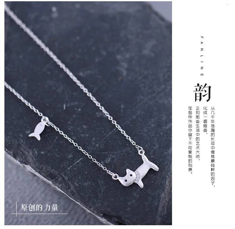 Sterling Sier catfish Necklaces & Pendants For Women High Quality Sterling-sier-jewelry