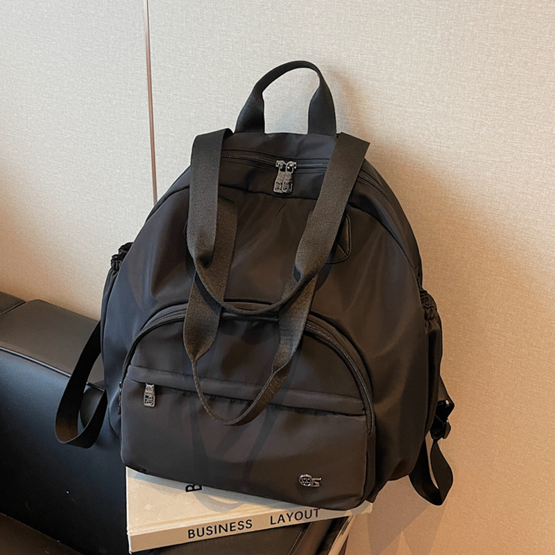 Casual Lightweight Nylon Backpack for Women, New Simple Large Capacity Commuter Travel Bag, Multi-use Handheld and Shoulder Bag ddmymoon
