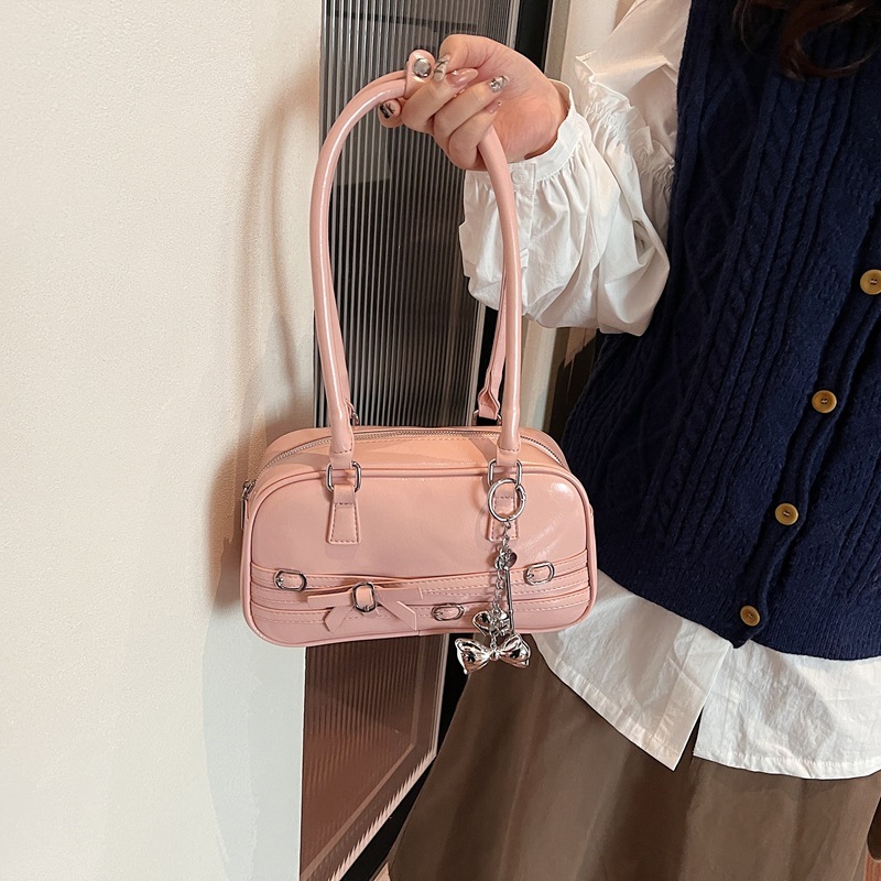 Solid Color Shoulder Large Capacity Commuter Simple Women's Small Square Personality Casual Elegant Travel Bag ddmymoon