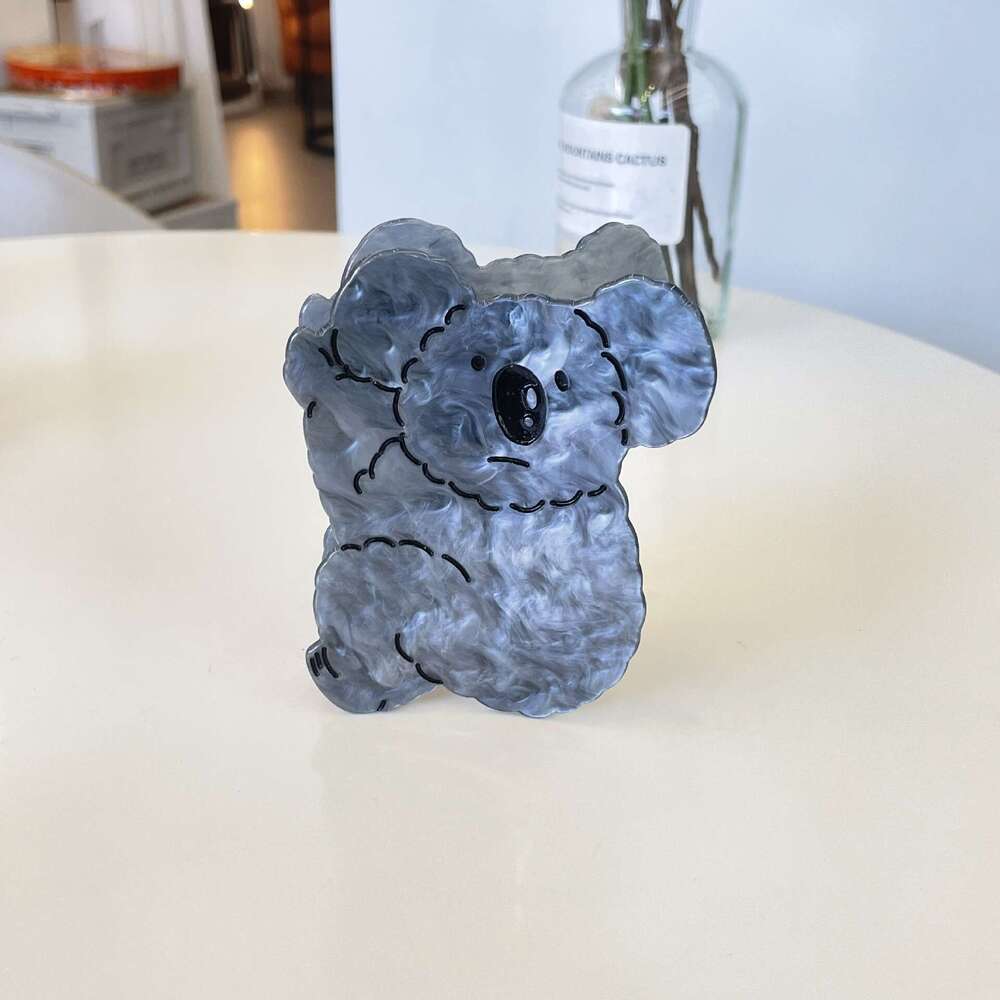 New Acrylic Koala Claw Cute Cartoon Hair Tree Bag Bear Hairpin Animal Style Girl Shark Clip