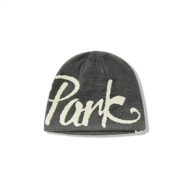 Y2K Beanie Men Couple Warm Hats Double-sided Print Bonnet Wool Skullies Hoods Lady Knitted Hats Accessories Hiphop Gorro 250805