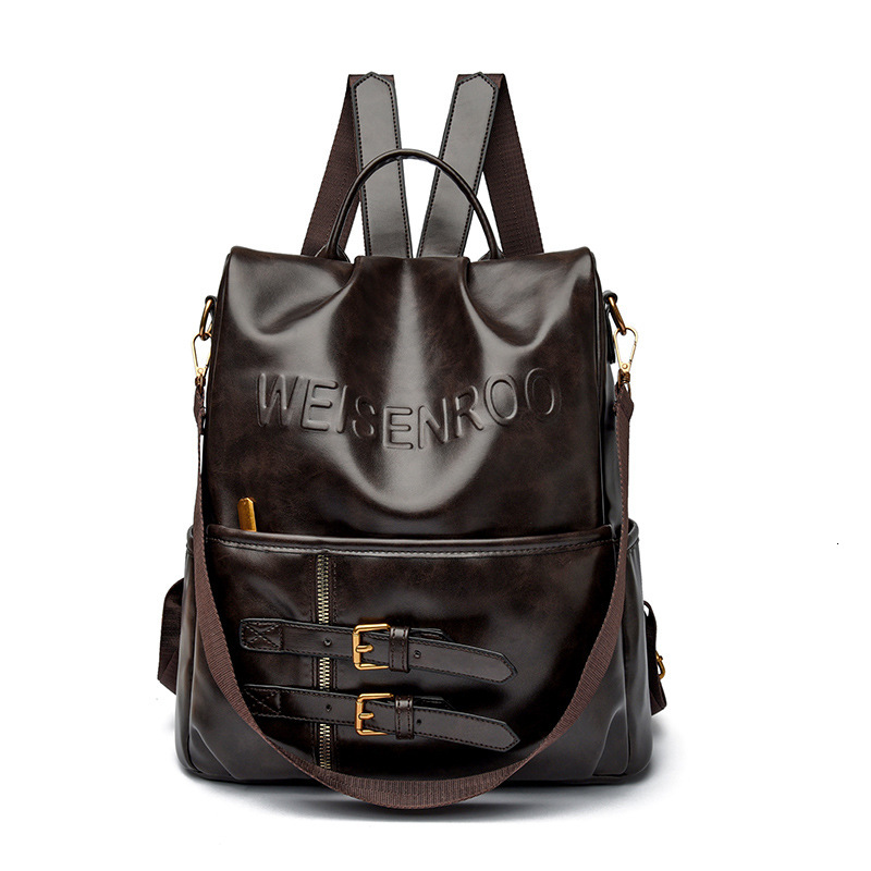 Soft Leather Women 2025 New Trendy Fashion Anti-theft Backpack Multifunctional Commuting School Bag ddmymoon